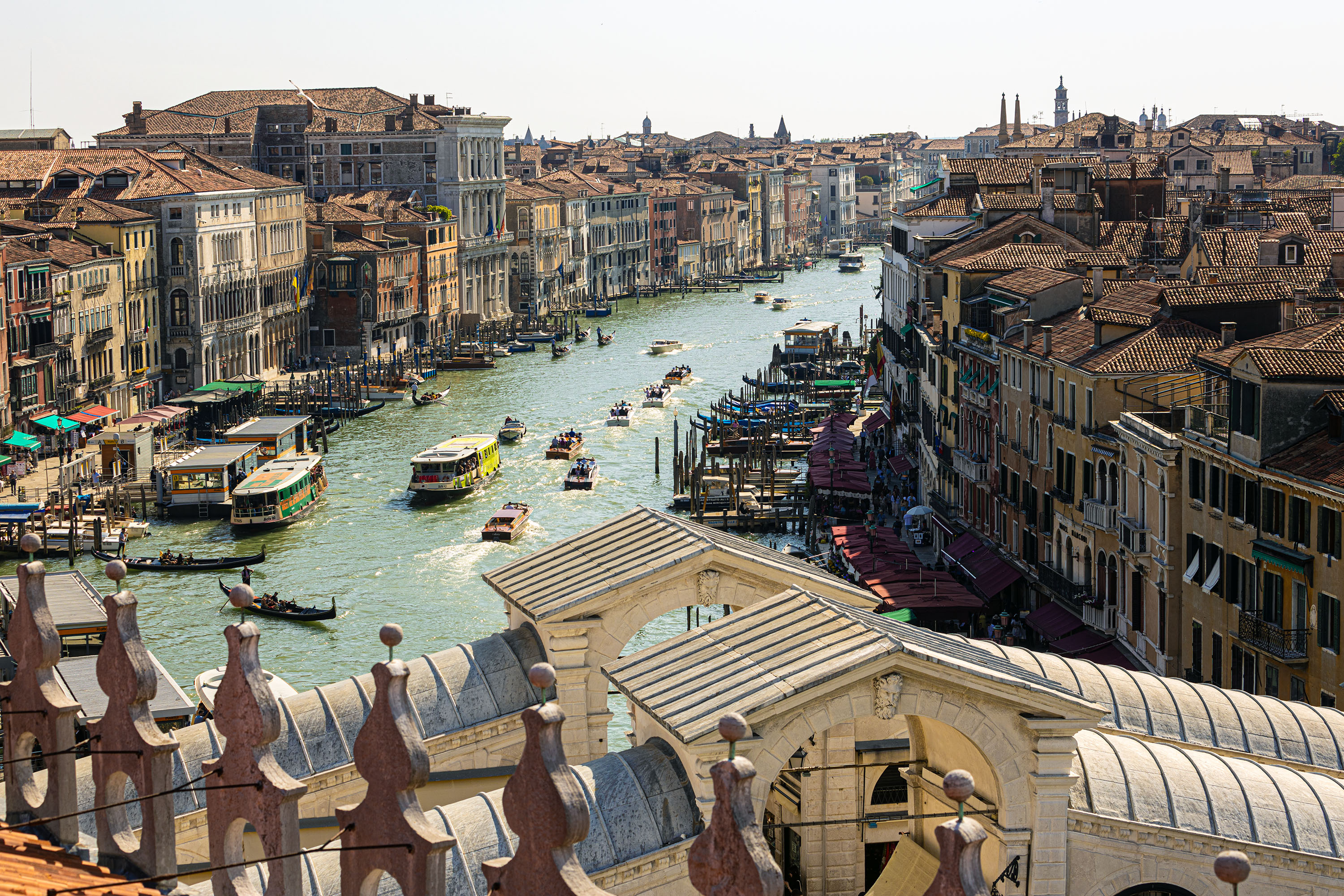 Venedig - Blick von der Terrasse des deutschen Kaufhauses in Richtung Rialto